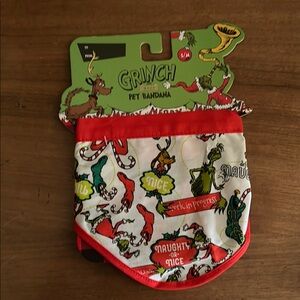 Grinch dog Bandana